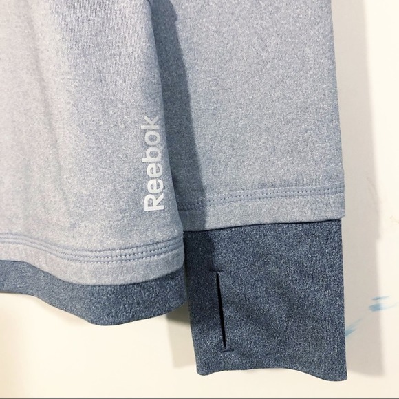 Reebok Active Long Sleeve Workout Tee Gray Women's Size Small - Picture 4 of 5
